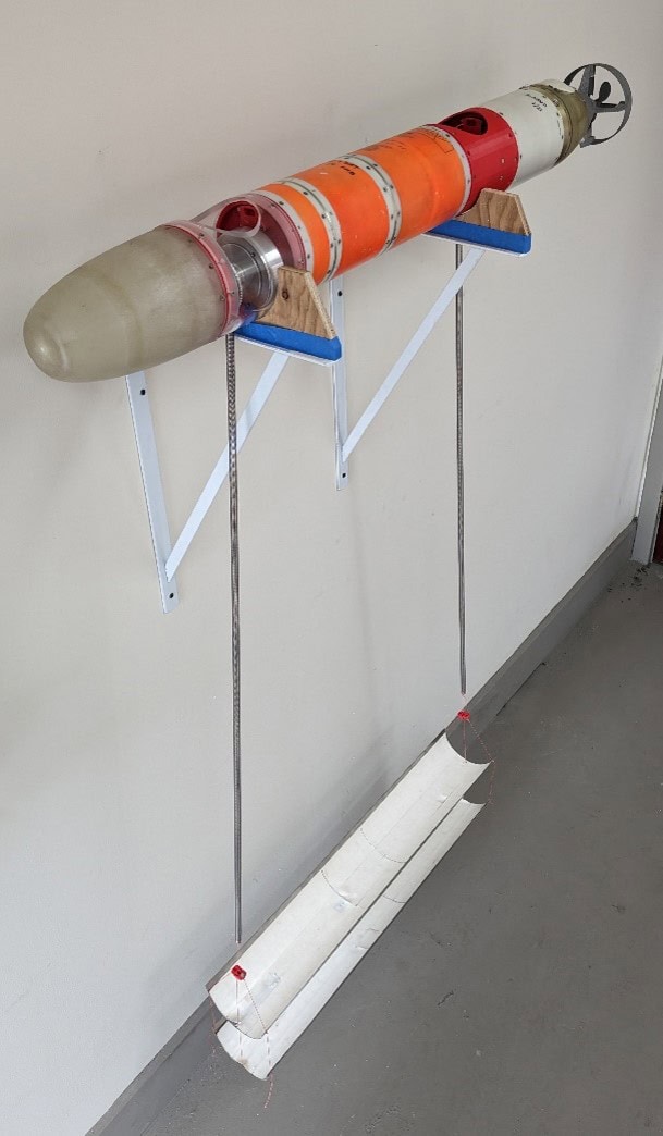Oscilla Power wave-powered AUV model for autonomous underwater vehicle applications